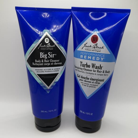Jack Black 7pc Grooming Lot - Turbo Wash, Big Sir, Moisturizer, SPF Lip Balm Set - Picture 4 of 8
